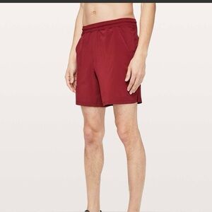 LULULEMON- Pace Breaker Short Linerless Red Size XL